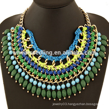 latest design handmade beads necklace nigerian beads necklace jewelry